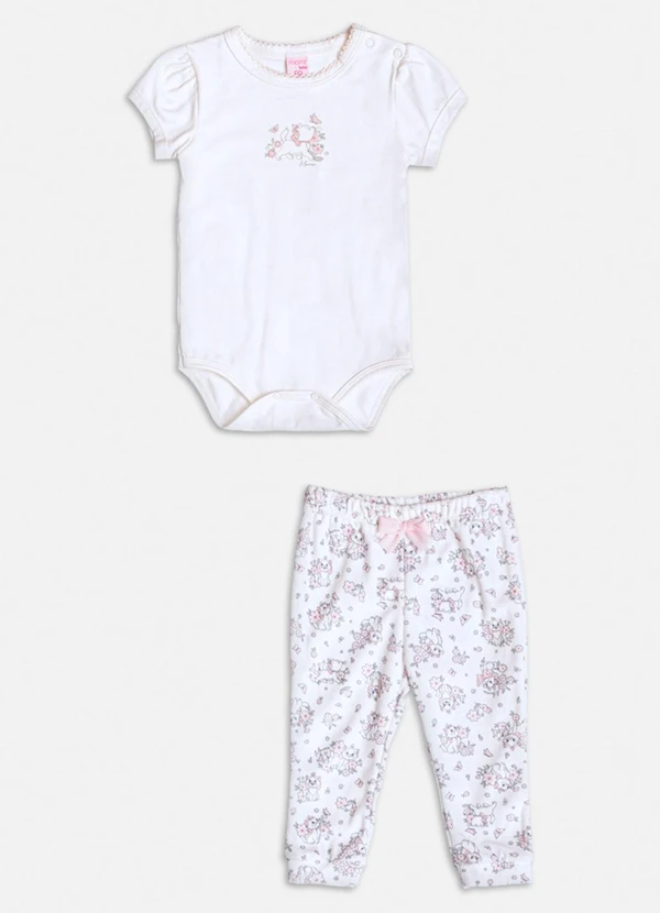 Momi - Conjunto de Plush da Gata Marie Branco