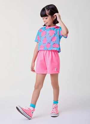 Bimbi - Conjunto de Tela com Joaninhas Azul - BIMBI