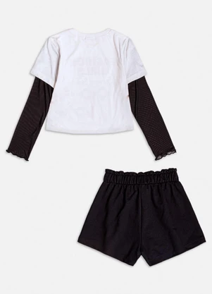 Momi - Conjunto de Tule com Strass Preto - MOMI