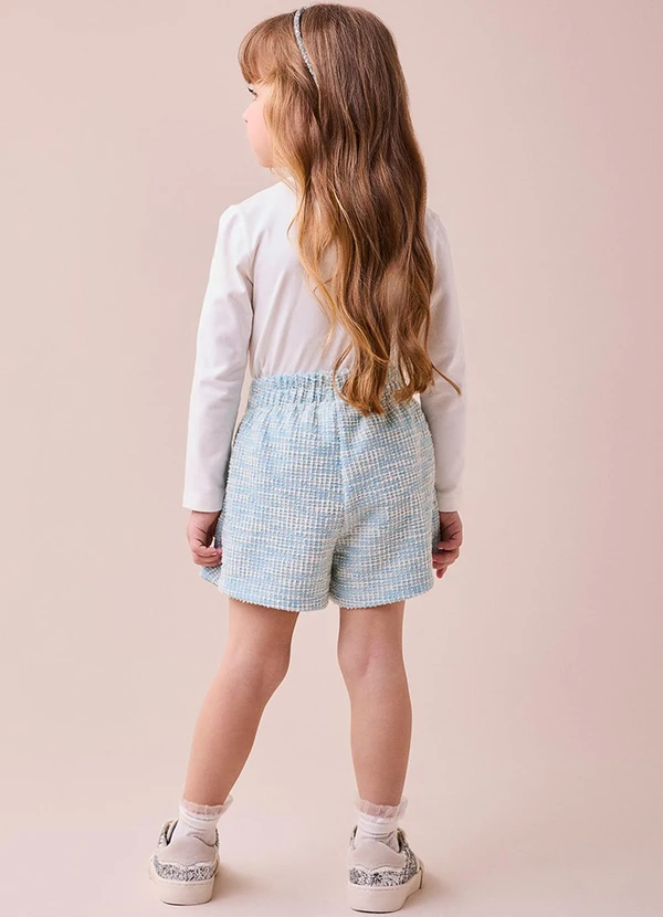 Momi - Conjunto de Tweed Azul com Strass Azul 2