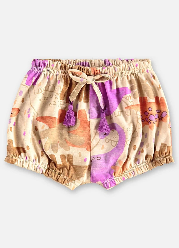 Up Baby - Conjunto Dino Bebê Menina Bege 5