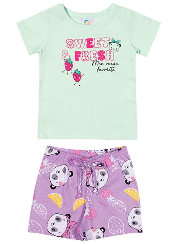 Alenice - Conjunto Doce Verão Menina Verde