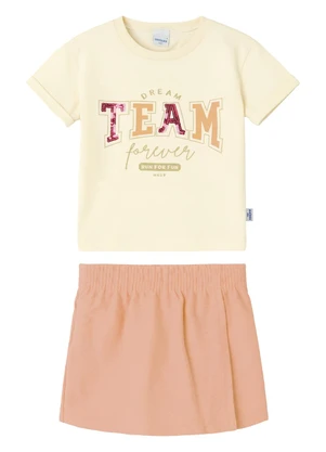 Malwee Kids - Conjunto Dream Team Moletom Off White - MALWEE KIDS