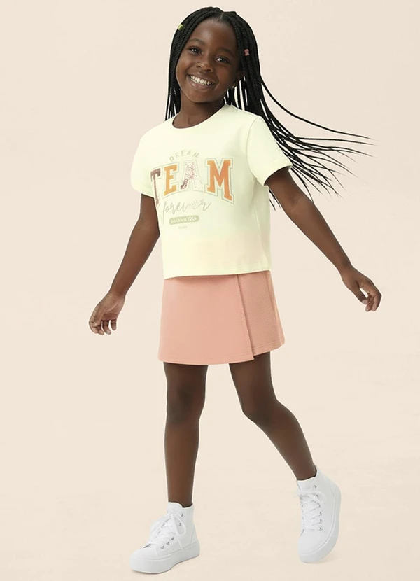 Malwee Kids - Conjunto Dream Team Moletom Off White