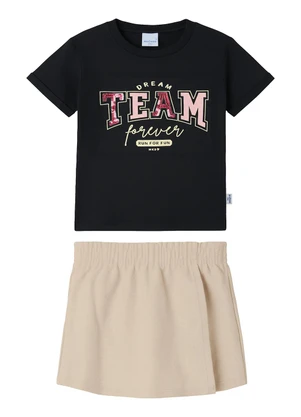 Malwee Kids - Conjunto Dream Team Moletom Preto - MALWEE KIDS