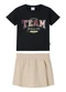 Malwee Kids - Conjunto Dream Team Moletom Off White - variação: Preto