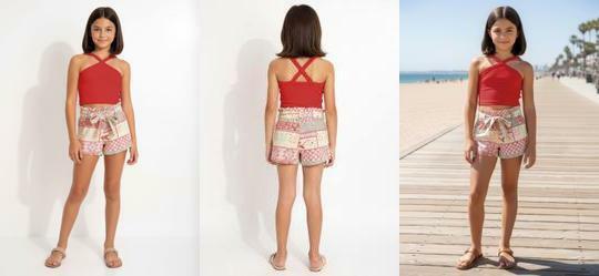 Conjunto em Malha Vermelho