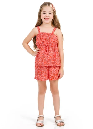 Tink Bink - Conjunto em Meia Malha com MiçangasVermelho - TINK BINK