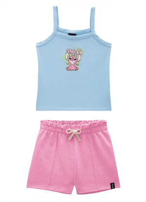 Malwee Kids - Conjunto em Moletinho Angel® Azul Pastel - MALWEE KIDS