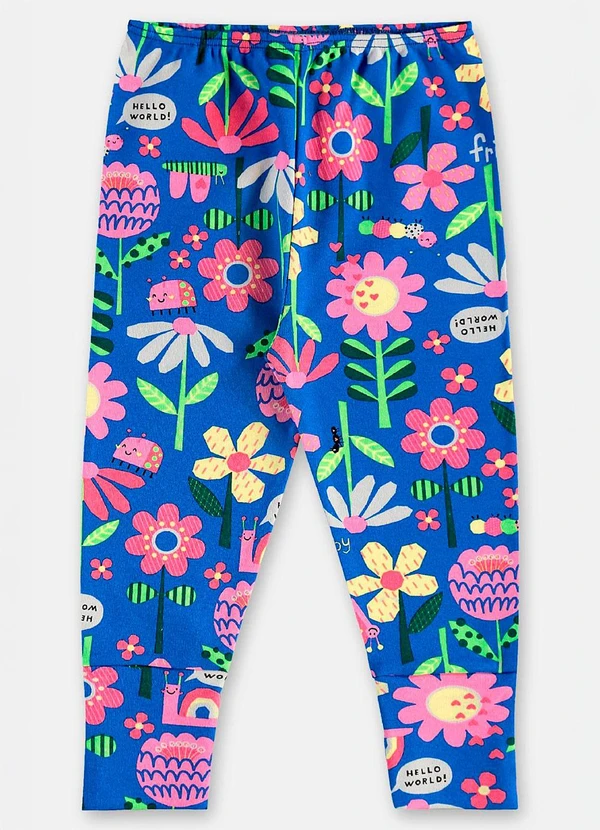 Up Baby - Conjunto em Suedine Bebê Menina Azul 3