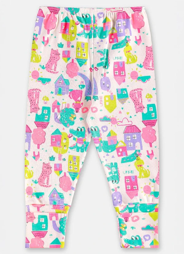 Up Baby - Conjunto em Suedine Bebê Menina Branco 3