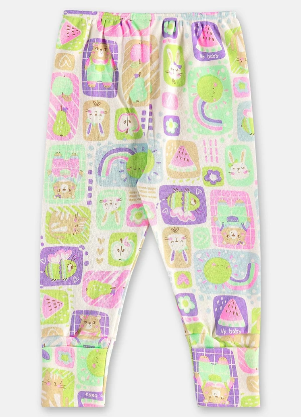 Up Baby - Conjunto em Suedine Bebê Menina Branco 4