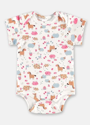 Up Baby - Conjunto em Suedine Bebê Menina Branco - UP BABY