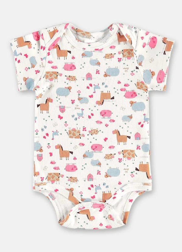 Up Baby - Conjunto em Suedine Bebê Menina Branco 2