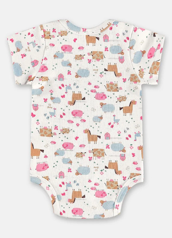 Up Baby - Conjunto em Suedine Bebê Menina Branco 3