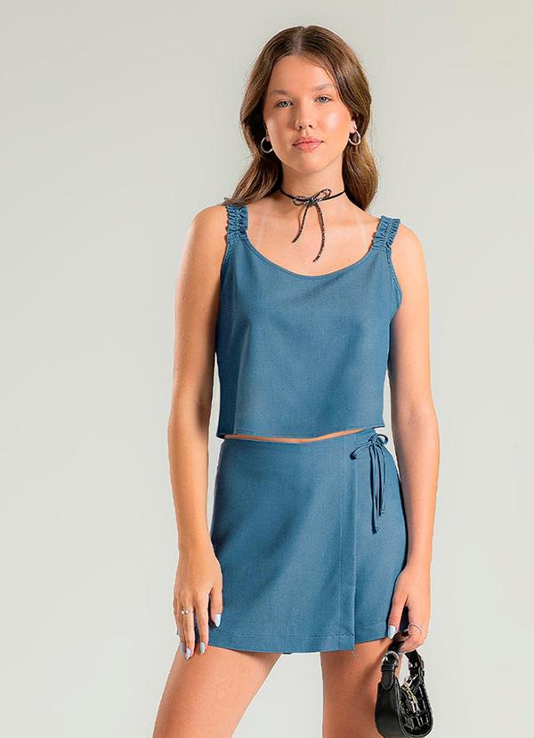 Cativa Teen - Conjunto em Viscose Azul