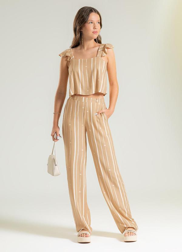 Cativa Teen - Conjunto em Viscose Caramelo