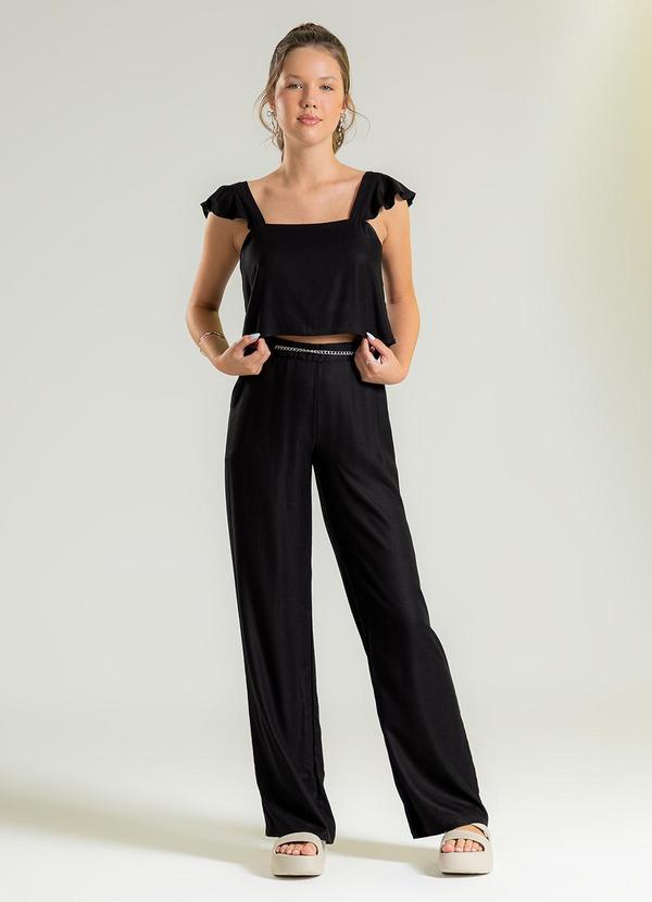 Cativa Teen - Conjunto em Viscose Preto