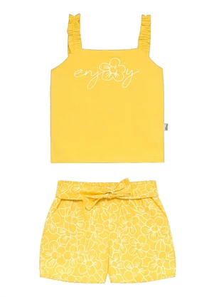 Malwee Kids - Conjunto Enjoy em Strass Amarelo - MALWEE KIDS