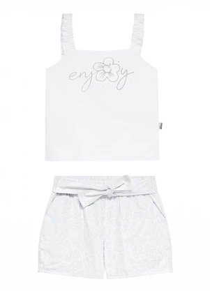 Malwee Kids - Conjunto Enjoy em Strass Branco - MALWEE KIDS