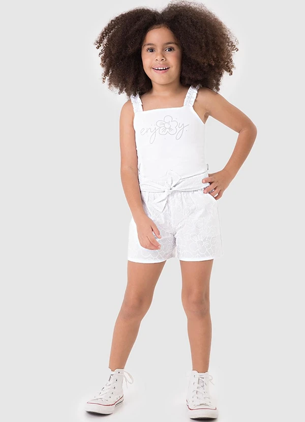 Malwee Kids - Conjunto Enjoy em Strass Branco