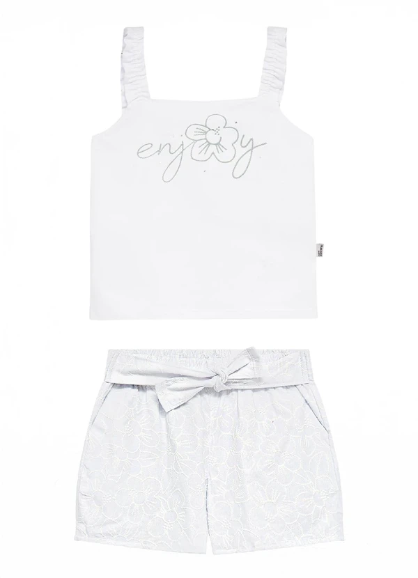Malwee Kids - Conjunto Enjoy em Strass Branco 2