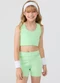 Vida Costeira - Conjunto Esportivo Top e Shorts Biker Verde - variação: Verde