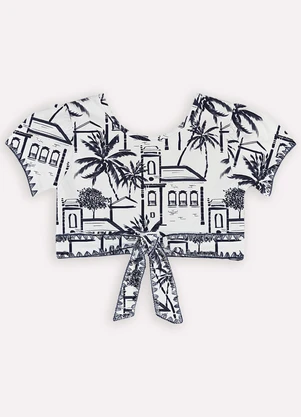 Nanai - Conjunto Estampa Cidade Turística Branco - NANAI