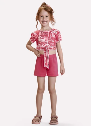 Nanai - Conjunto Estampa Cidade Turística Vermelho - NANAI