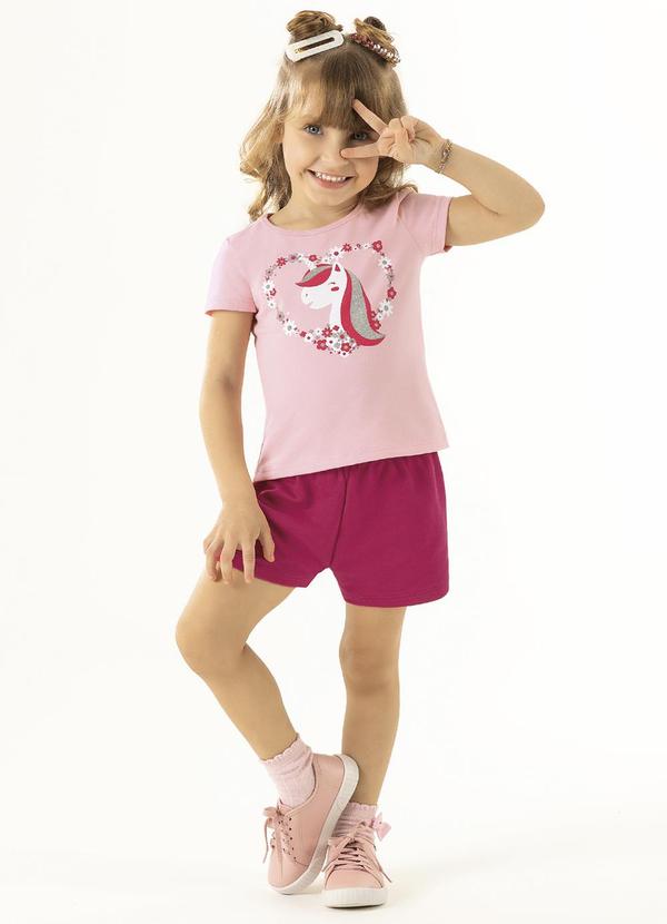 Cativa Kids - Conjunto Estampa Glitter Rosa