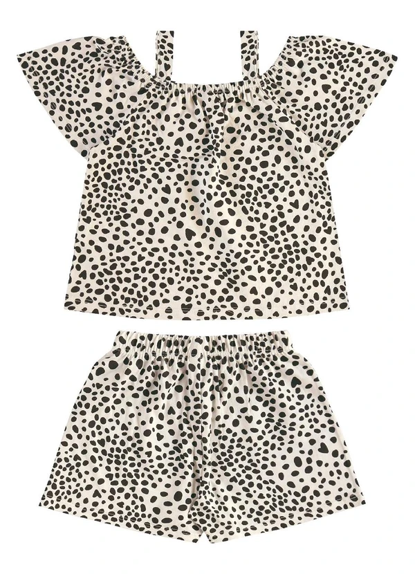 Bee Loop - Conjunto Estampado Bata Short Branco 3