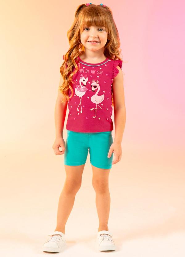 Cativa Kids - Conjunto Estampado Comfort Rosa