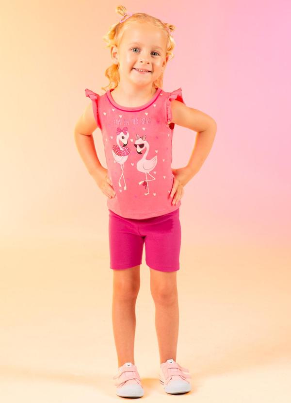 Cativa Kids - Conjunto Estampado Comfort Rosa