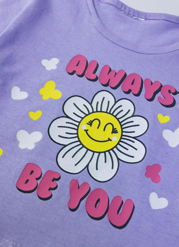 Laluna - Conjunto Feminino Always Be You Flor Lilás 5