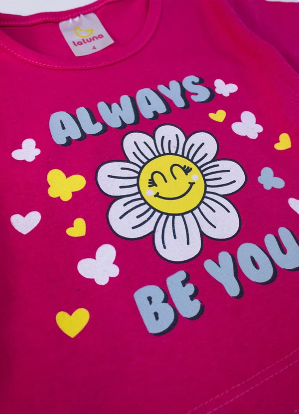 Laluna - Conjunto Feminino Always Be You Flor Pink 5