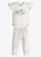 Trick Nick - Conjunto Feminino Blusa com Legging Bege - variação: Bege