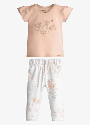 Trick Nick - Conjunto Feminino Blusa com Legging Rosa - TRICK NICK