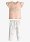 Trick Nick - Conjunto Feminino Blusa com Legging Bege - variação: Rosa