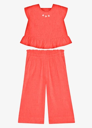 Trick Nick - Conjunto Feminino Blusa com Pantacourt Rosa - TRICK NICK