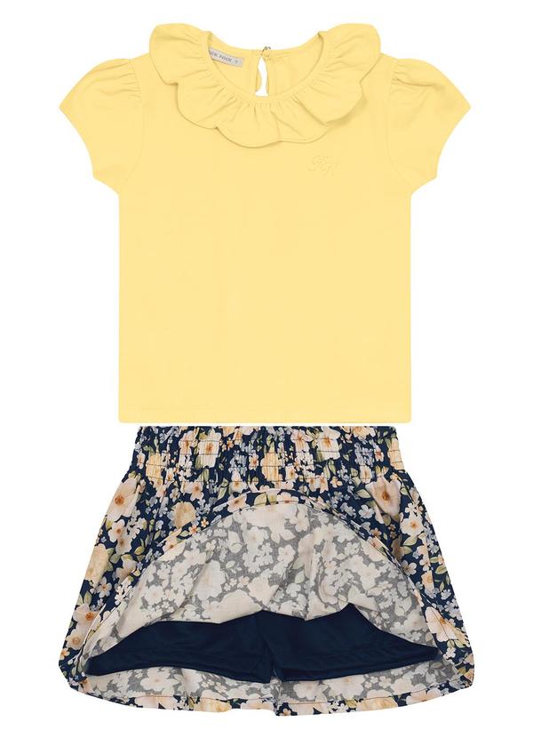 Trick Nick - Conjunto Feminino Blusa com Saia Amarelo 3