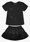 Trick Nick - Conjunto Feminino Blusa com Saia Rosa - variação: Preto