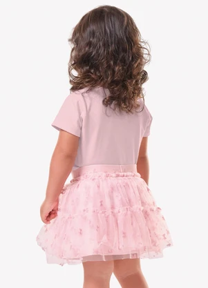 Trick Nick - Conjunto Feminino Blusa com Saia Rosa - TRICK NICK