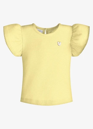 Trick Nick - Conjunto Feminino Blusa com Shorts Amarelo - TRICK NICK