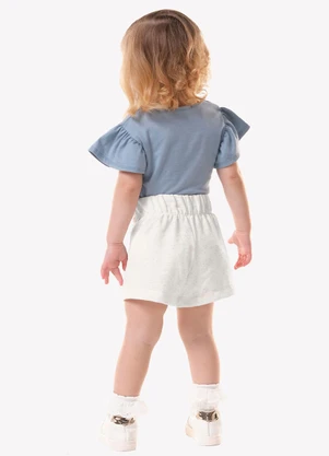 Trick Nick - Conjunto Feminino Blusa com Shorts Azul - TRICK NICK
