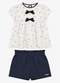 Trick Nick - Conjunto Feminino Blusa com Shorts Bege - variação: Bege