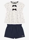 Trick Nick - Conjunto Feminino Blusa com Shorts Bege - variação: Bege