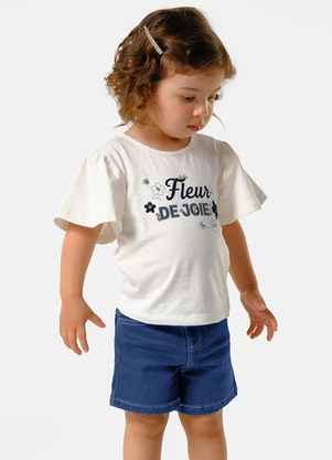 Trick Nick - Conjunto Feminino Blusa com Shorts Bege - TRICK NICK