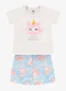 Rovi Kids - Conjunto Feminino Blusa com Shorts Rosa - variação: Bege