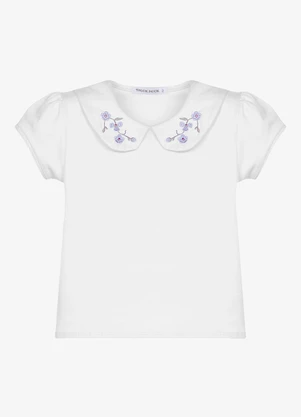 Trick Nick - Conjunto Feminino Blusa com Shorts Branco - TRICK NICK