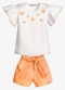 Trick Nick - Conjunto Feminino Blusa com Shorts Bege - variação: Branco
